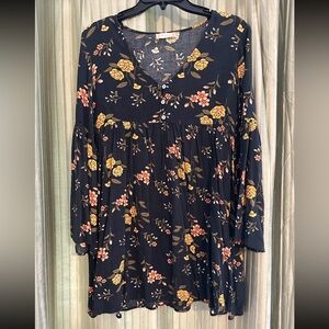 Altar'd State Floral Babydoll Dress, Size Small